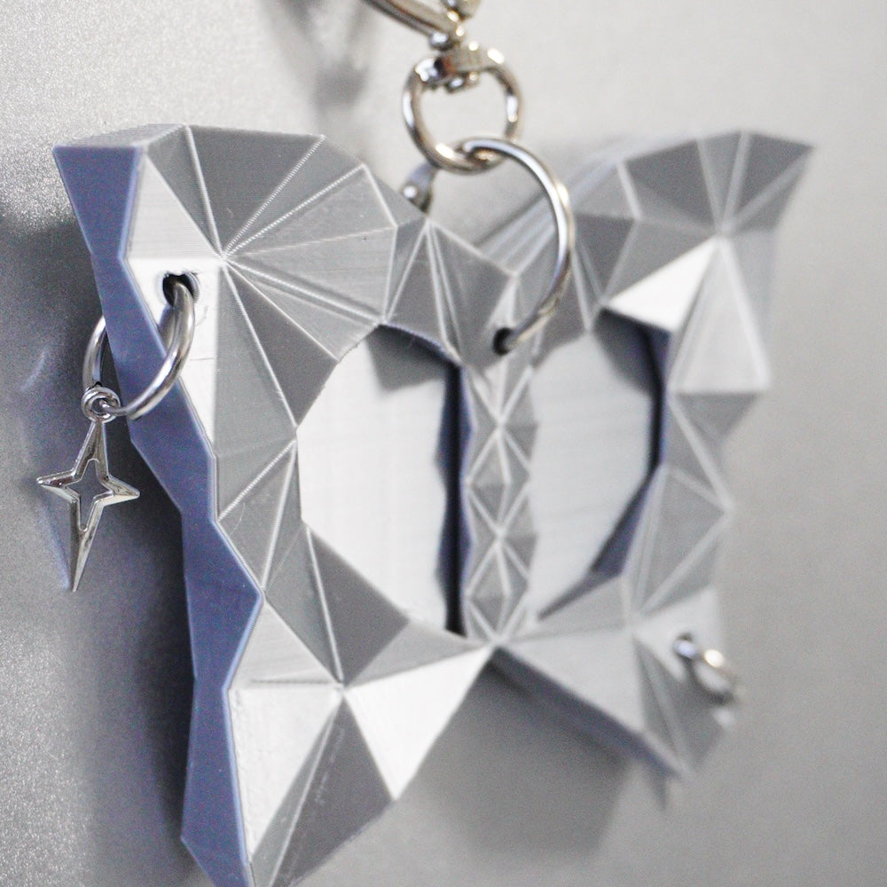 Low Poly Butterfly Photo Holder | 3D Printed Bag Charm