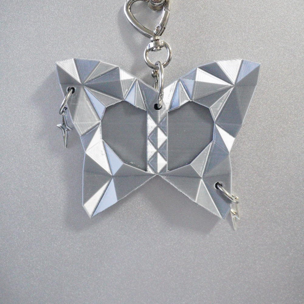 Low Poly Butterfly Photo Holder | 3D Printed Bag Charm