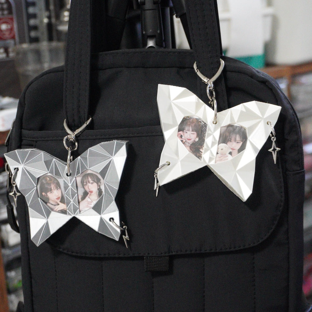 Low Poly Butterfly Photo Holder | 3D Printed Bag Charm
