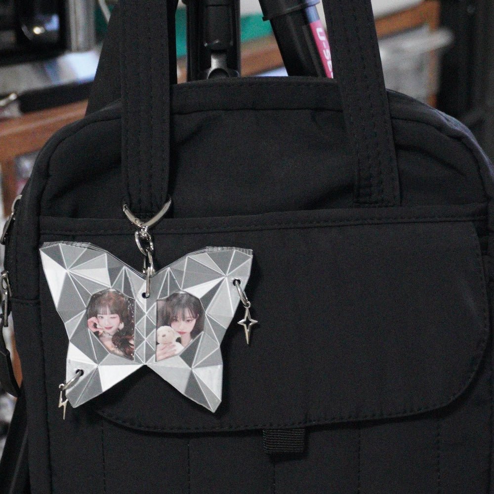 Low Poly Butterfly Photo Holder | 3D Printed Bag Charm