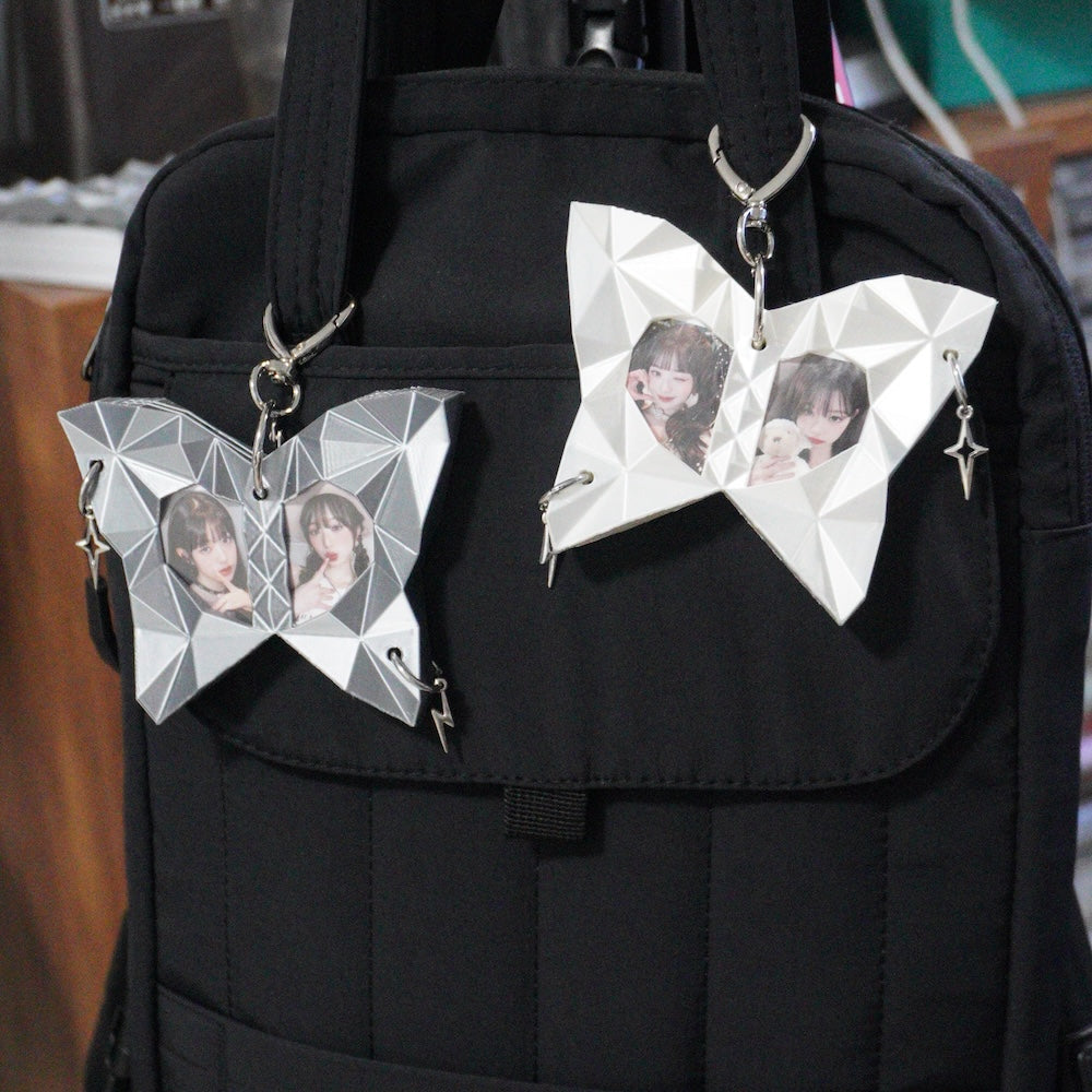 Low Poly Butterfly Photo Holder | 3D Printed Bag Charm