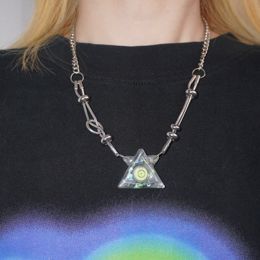 SP002 Triangle Level Futuristic Necklace