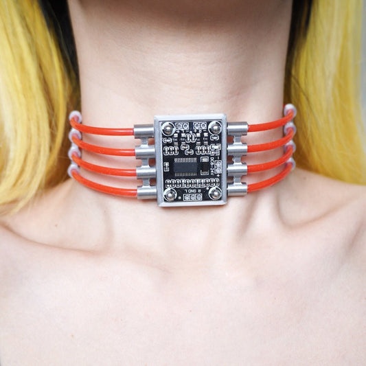 Custom Edition Futuristic Cyberpunk Magnetic Multi-Layer Collar — Versatile Accessory - futuristic jewelry - TUAN TUAN