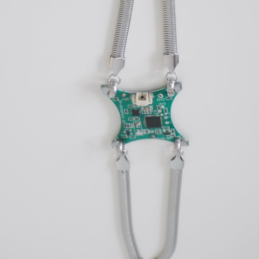 Futuristic Alien-Inspired Circuit Choker- Recycling of Waste Circuit Boards - futuristic jewelry - TUAN TUAN