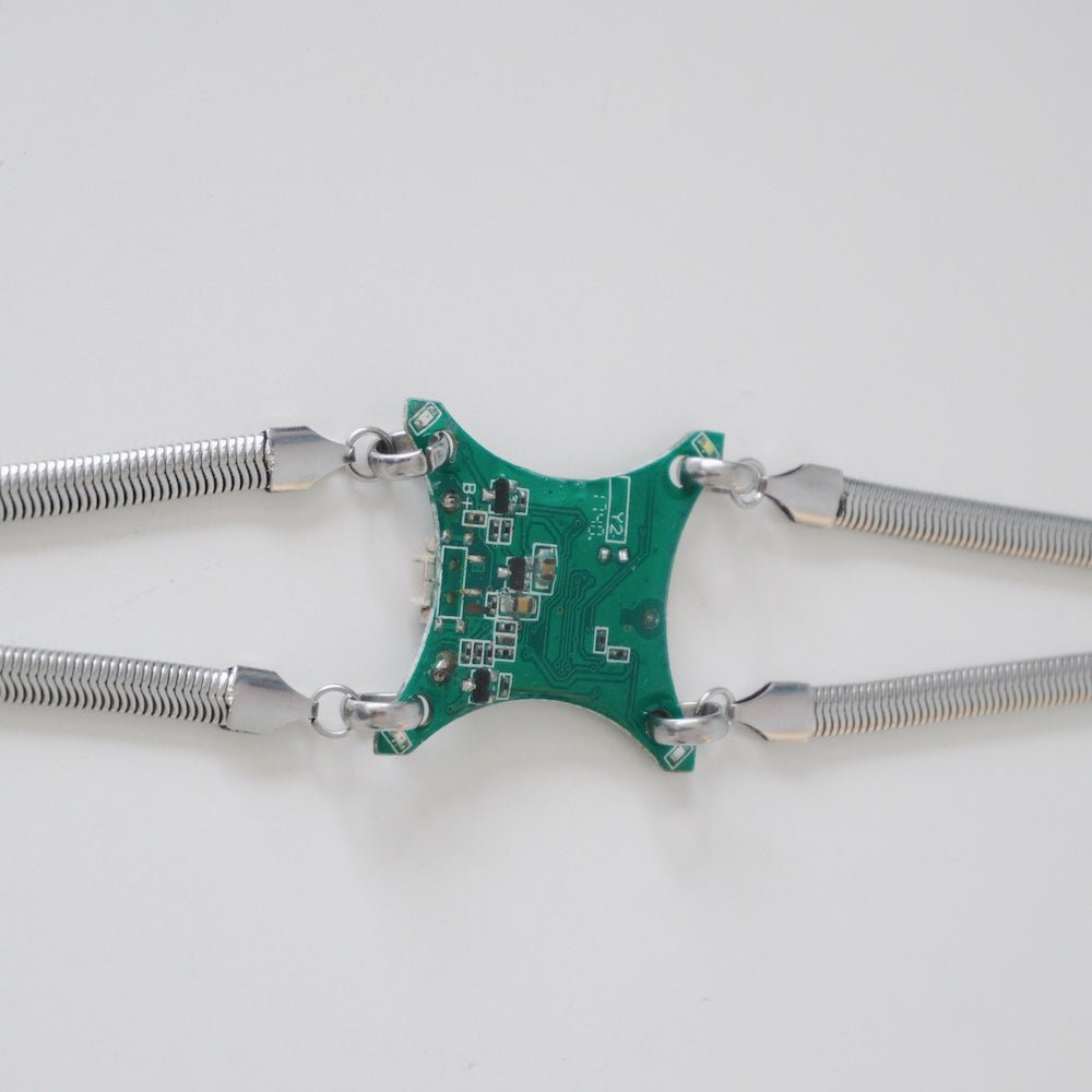 Futuristic Alien-Inspired Circuit Choker- Recycling of Waste Circuit Boards - futuristic jewelry - TUAN TUAN