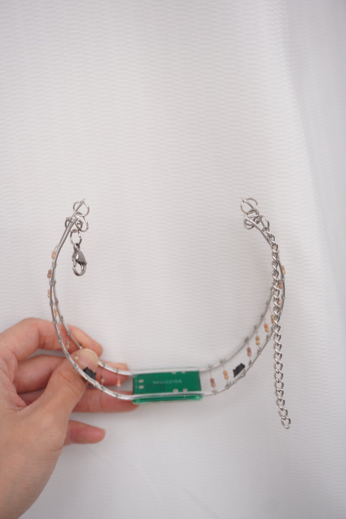 Futuristic Cyberpunk Circuit Board Choker – Handmade Technology Style Necklace - futuristic jewelry - TUAN TUAN