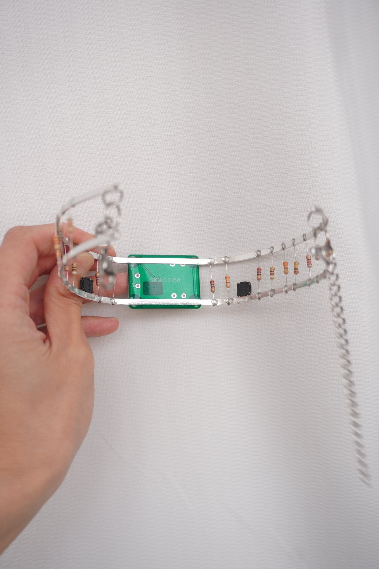 Futuristic Cyberpunk Circuit Board Choker – Handmade Technology Style Necklace - futuristic jewelry - TUAN TUAN