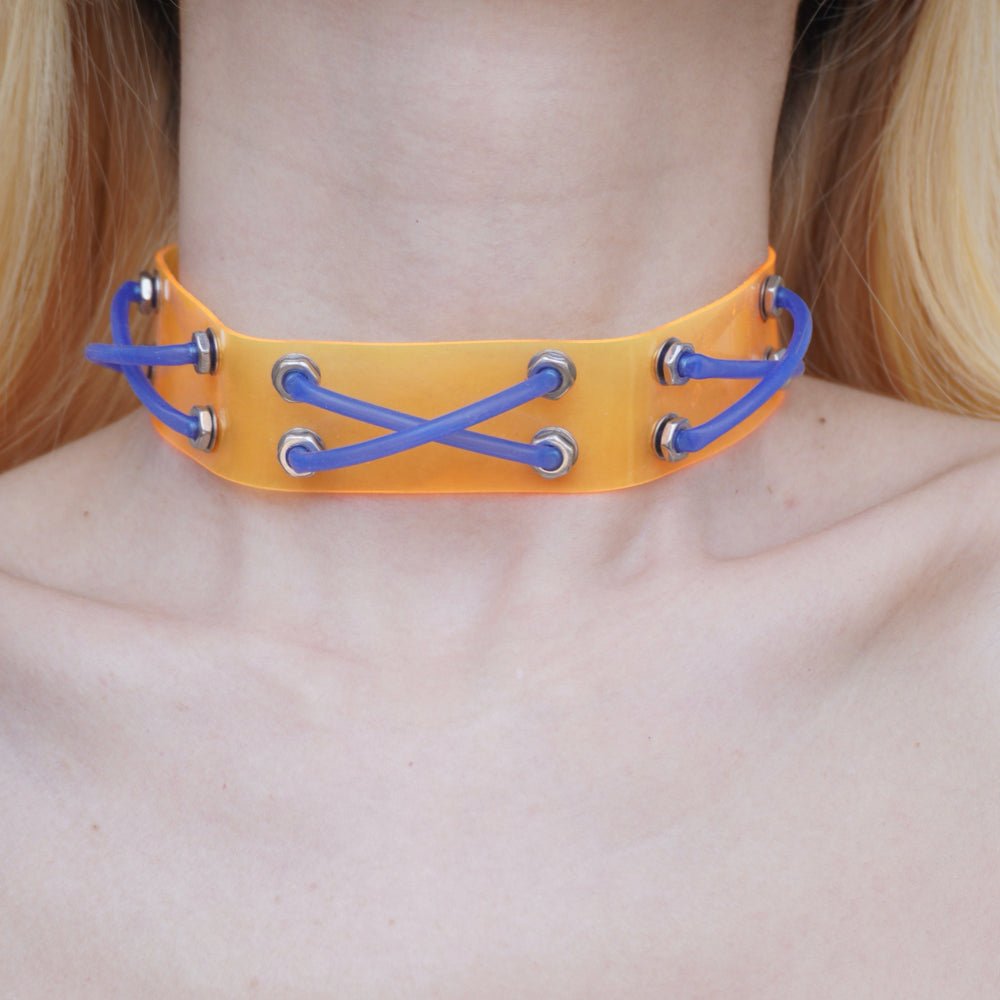 Futuristic Cyberpunk-Inspired Choker—Handcrafted Necklace - futuristic jewelry - TUAN TUAN