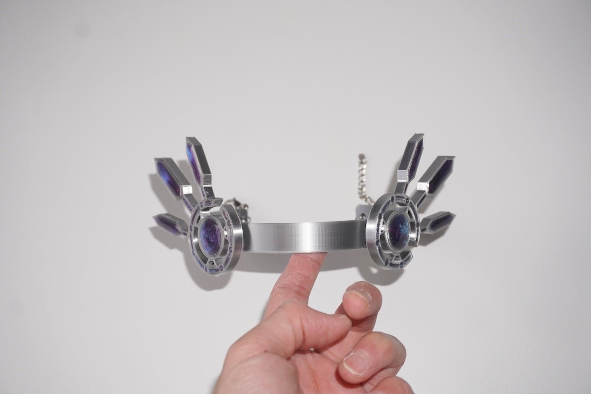 Futuristic Cyberpunk Mechanical Wing Choker — 3D-Printed Handcrafted Necklace - futuristic jewelry - TUAN TUAN