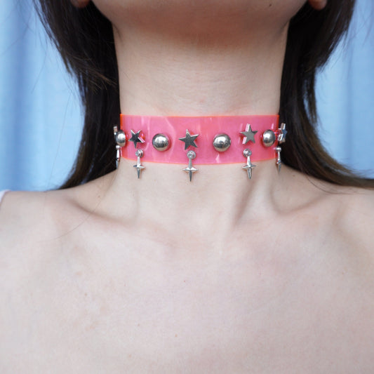 Futuristic Cyberpunk Neon Circuit Board Collar — Dual-Use Collar Bracelet Neon Necklace - futuristic jewelry - TUAN TUAN