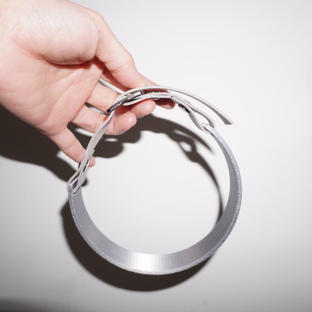 Futuristic Cyberpunk Warning Line Choker— 3D-Printed Handcrafted Necklace - futuristic jewelry - TUAN TUAN