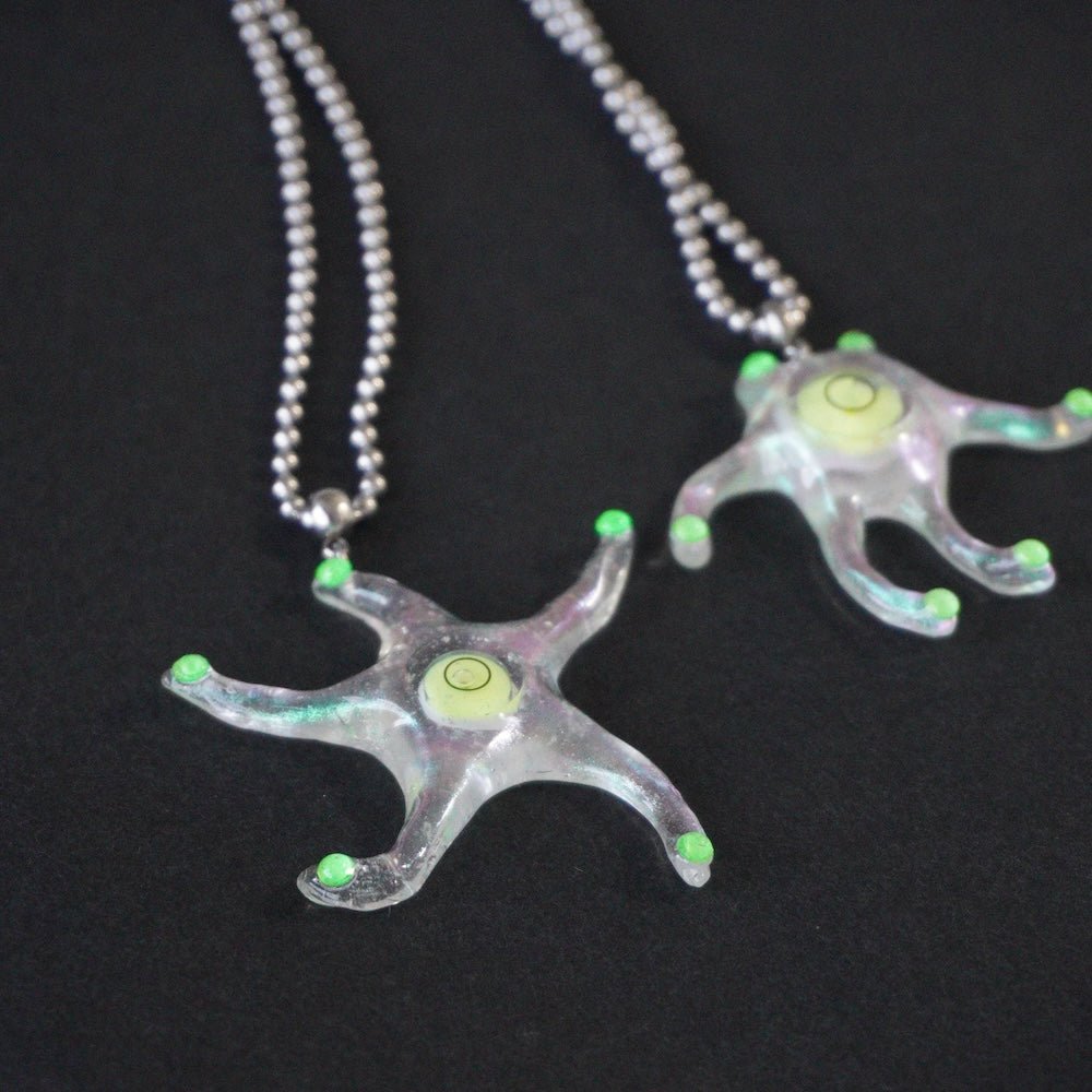 Futuristic Necklace — Handmade Resin Spirit Level Necklace - futuristic jewelry - TUAN TUAN