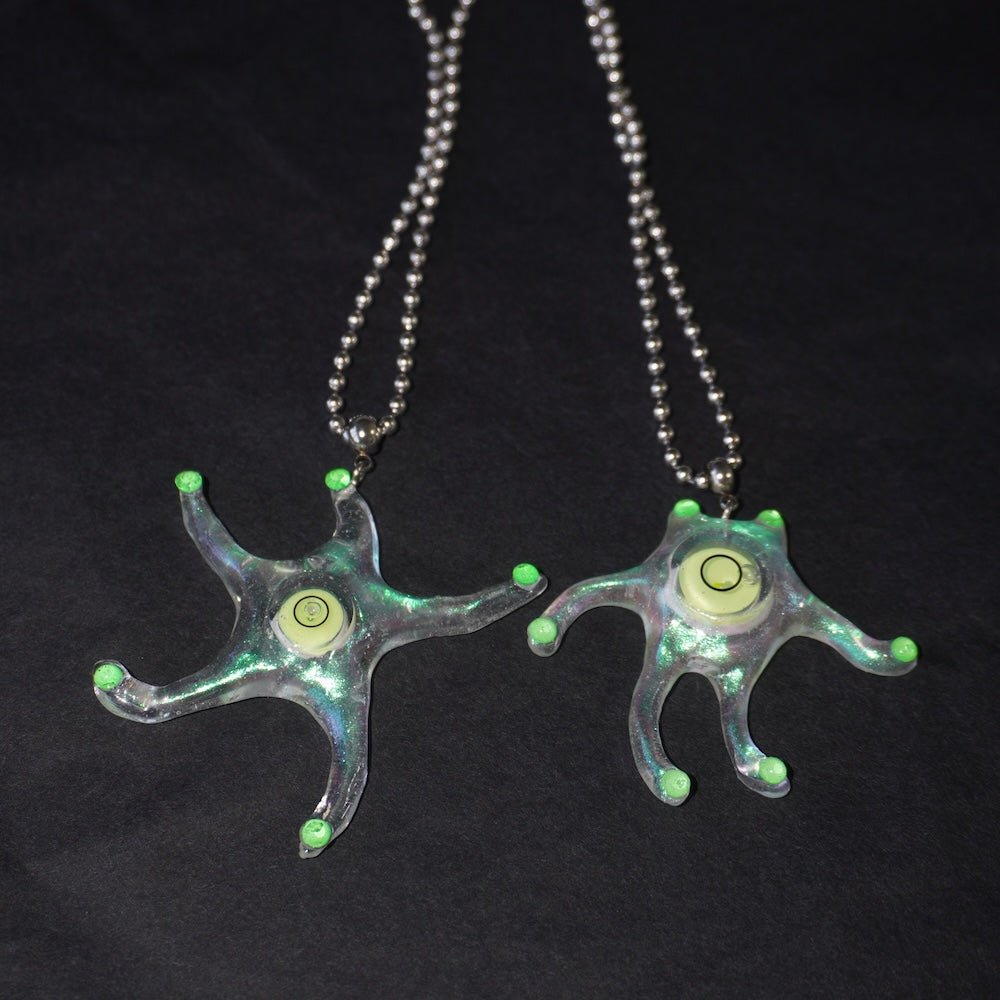 Futuristic Necklace — Handmade Resin Spirit Level Necklace - futuristic jewelry - TUAN TUAN
