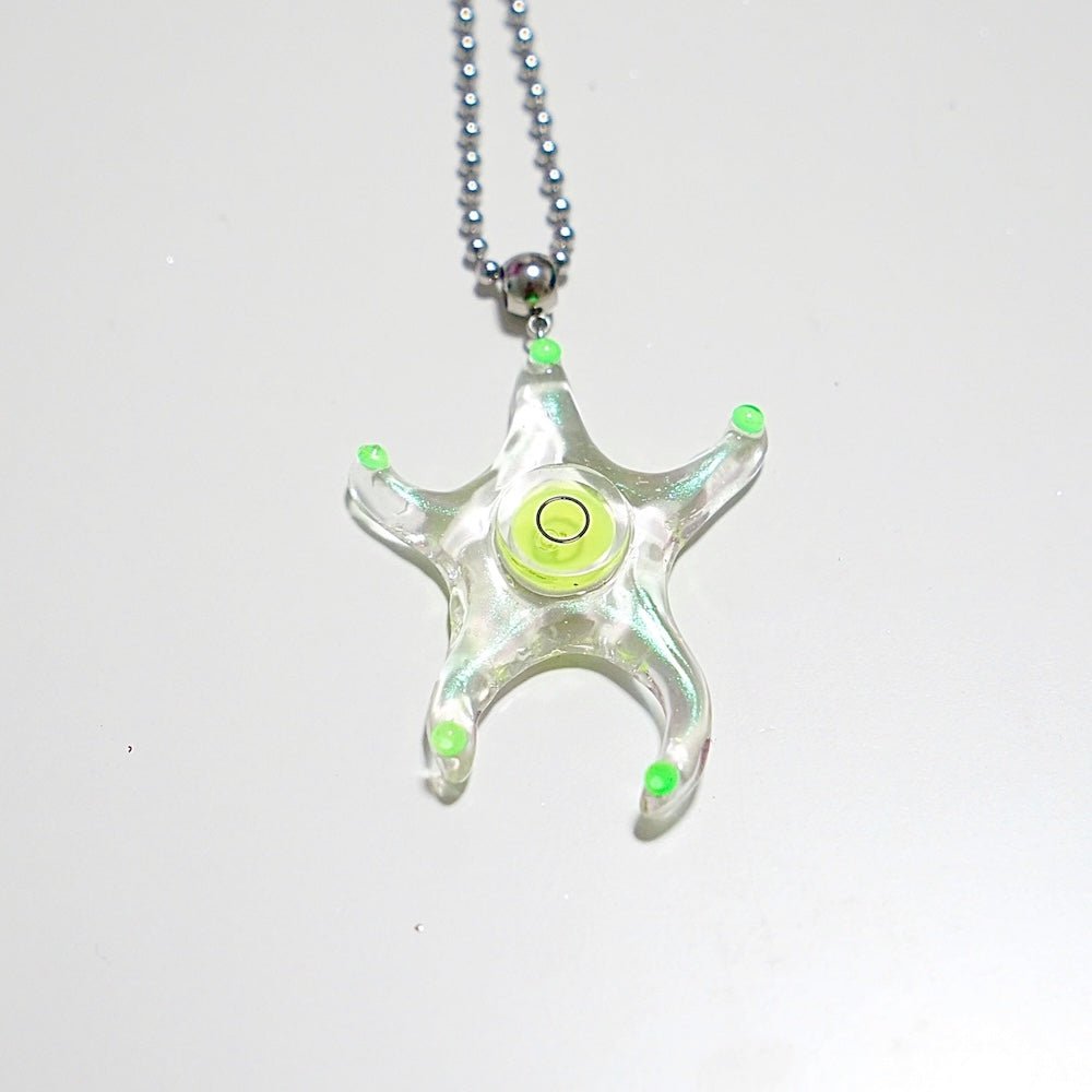 Futuristic Necklace — Handmade Resin Spirit Level Necklace - futuristic jewelry - TUAN TUAN