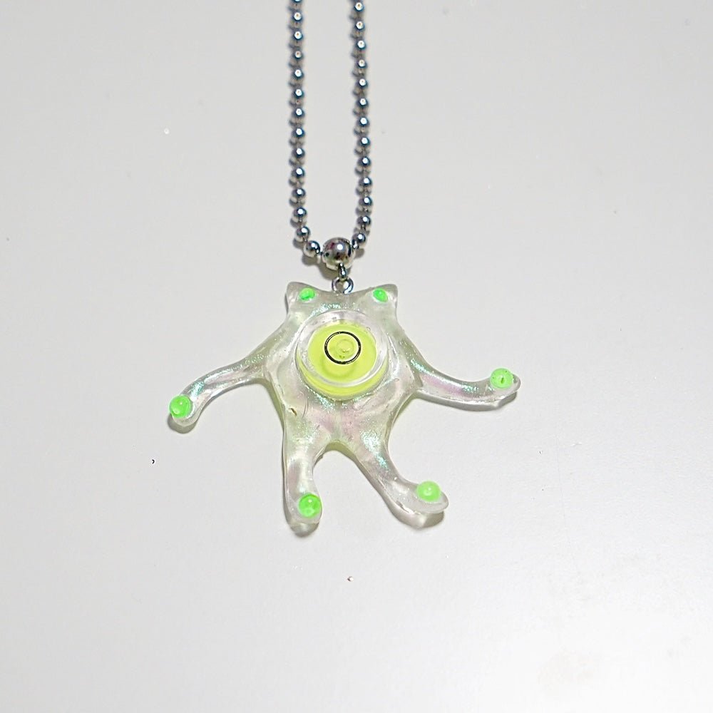 Futuristic Necklace — Handmade Resin Spirit Level Necklace - futuristic jewelry - TUAN TUAN