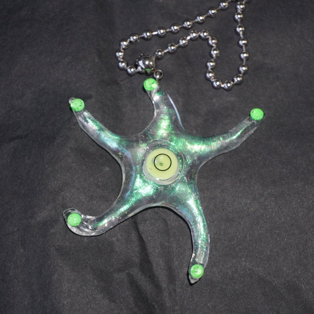 Futuristic Necklace — Handmade Resin Spirit Level Necklace - futuristic jewelry - TUAN TUAN