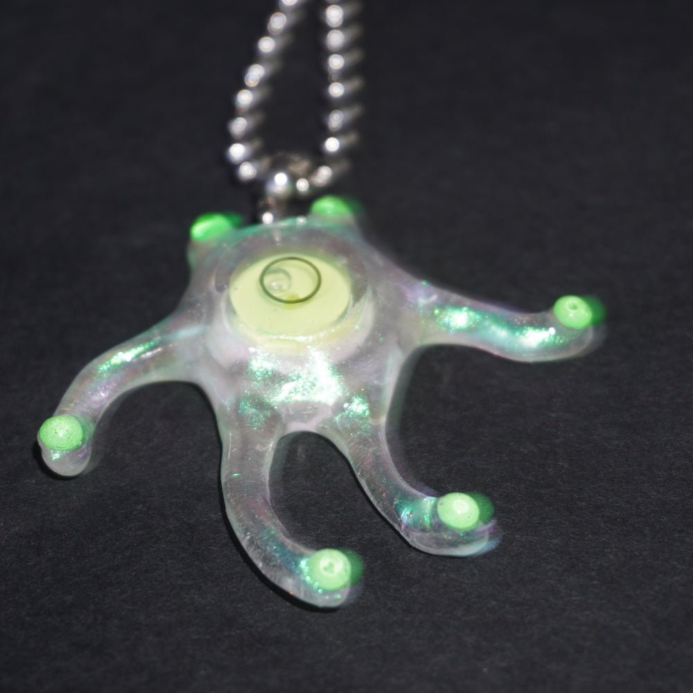 Futuristic Necklace — Handmade Resin Spirit Level Necklace - futuristic jewelry - TUAN TUAN
