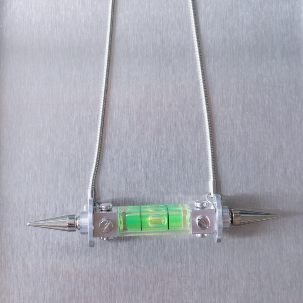 Spike Spirit Level Necklace | Futuristic Cyberpunk Statement Jewelry (3 Colours) - futuristic jewelry - TUAN TUAN