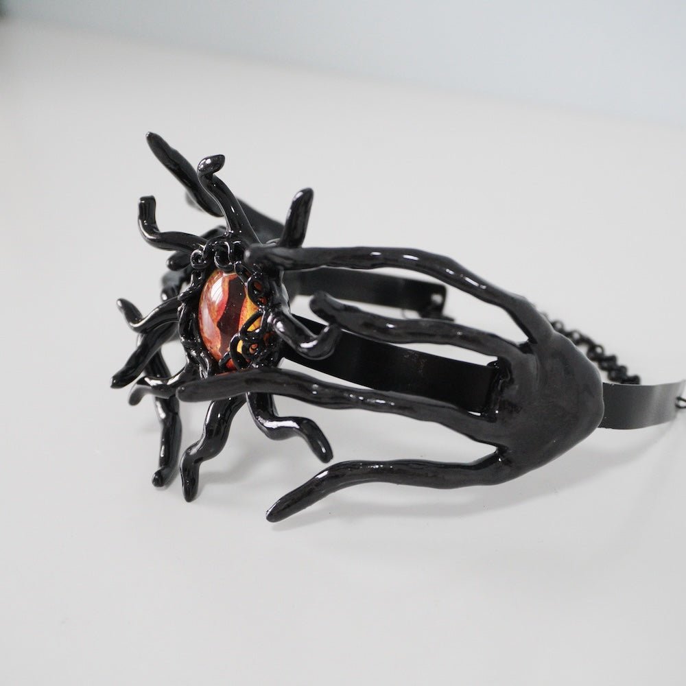 Unique Tentacle Cthulhu Eye Polymer Clay Handmade Statement Choker Necklace - futuristic jewelry - TUAN TUAN