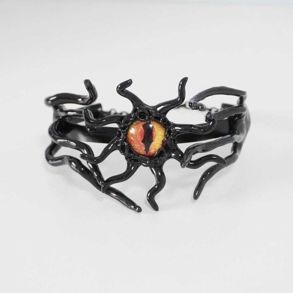 Unique Tentacle Cthulhu Eye Polymer Clay Handmade Statement Choker Necklace - futuristic jewelry - TUAN TUAN